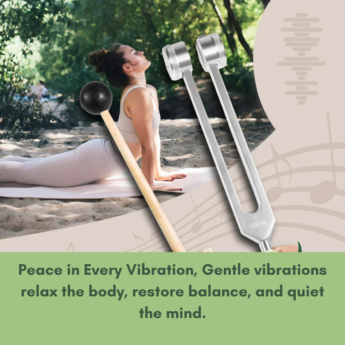 VibraTherapy™ 128 Hz Healing Instrument